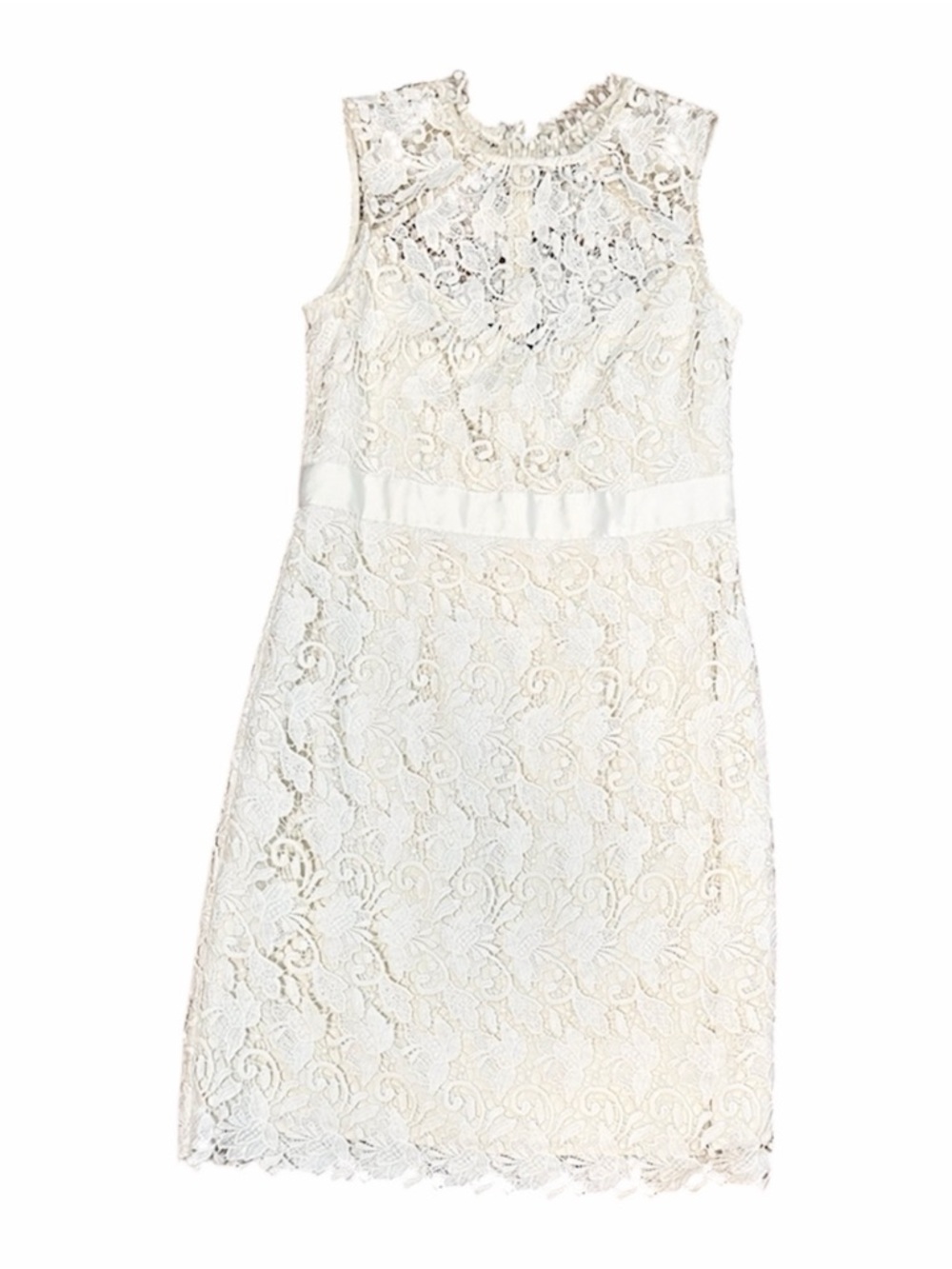 Monique Lhuillier Ivory Lace Dress Womens size 10‎